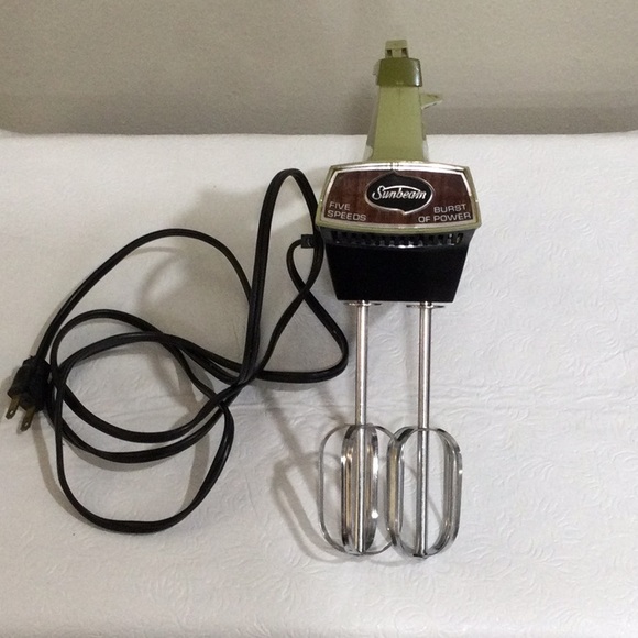 Sunbeam Mix Master Five Speed Hand Mixer Vintage Works - Picture 11 of 16